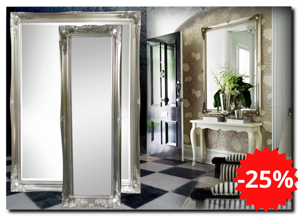 spiegel met barok zilveren - barokspiegel