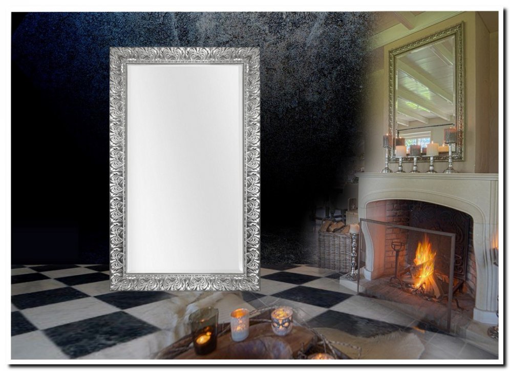 Grand miroir 180 cm style baroque avec ornement