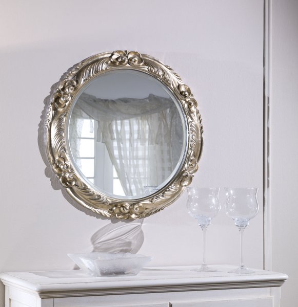 Mooie ronde en spiegel ophang tips - barokspiegel