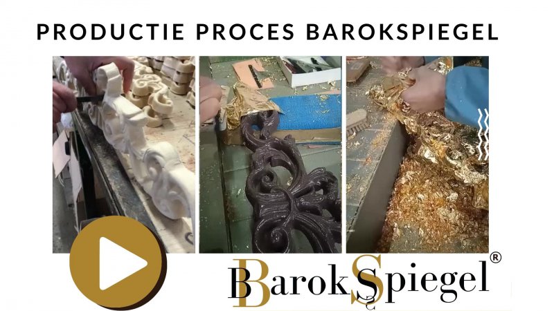 Productie proces barokspiegel