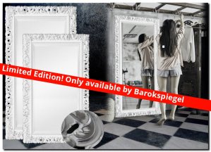 Moderne Barock Spiegel Francesco Wit met Zilver