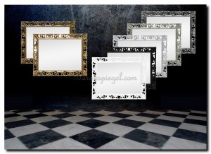Sierlijke barok spiegel Farfalla