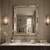 7.1694/4-B-A Mediterrane barok spiegel Adriane Zilver buitenmaat 72x92cm Aanbieding!
