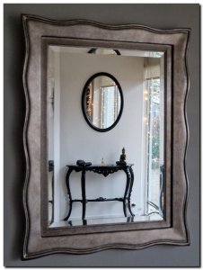 Moderne design spiegel Lidia Antiekzilver Aanbieding