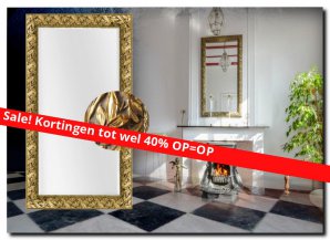 Barok spiegel Olimpia Aanbieding 79x140cm Antiekgoud