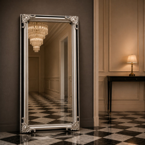 9.2521F60001_611x1222sb1 Spiegel Basilio Zilver-Zwart first edition 86x147cm